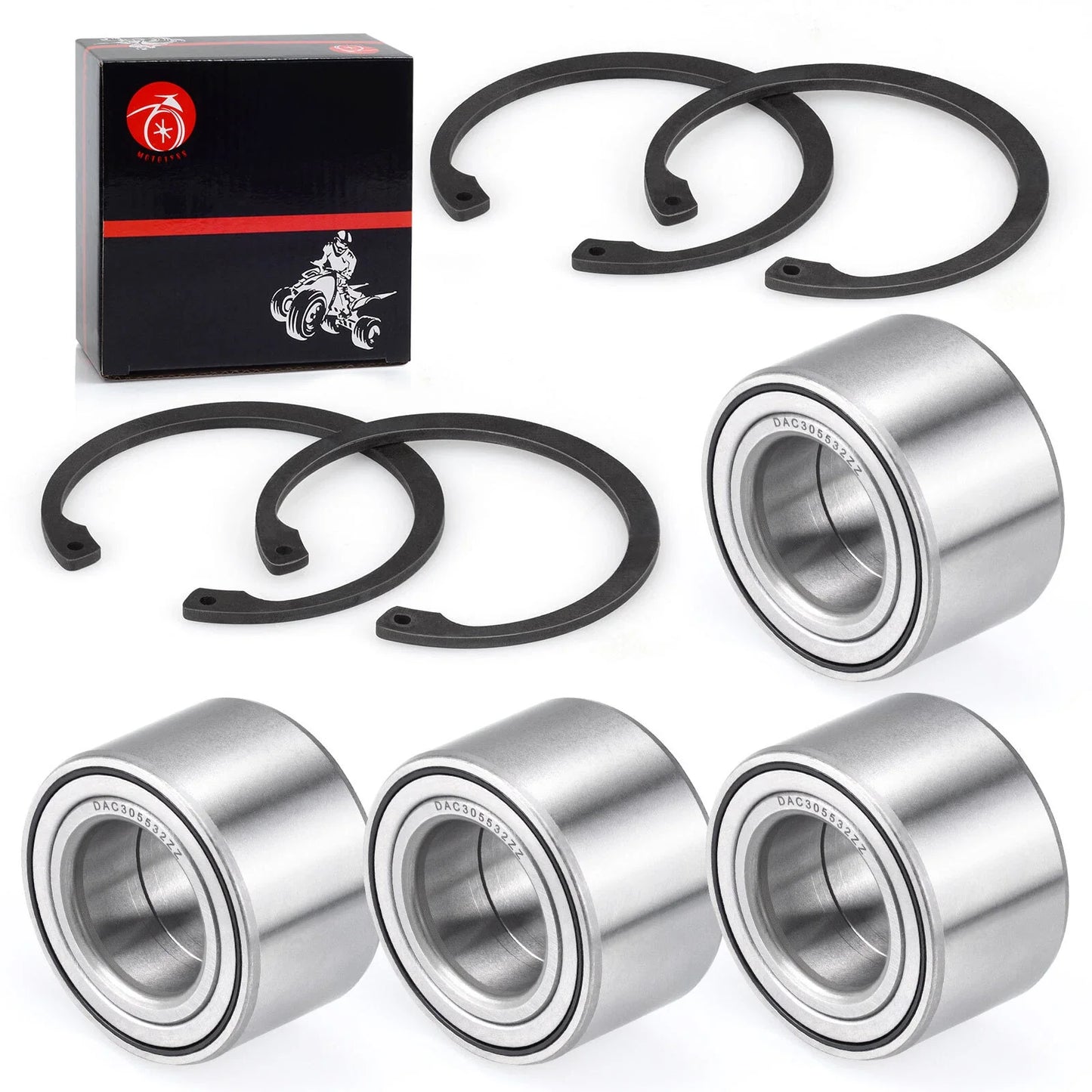 4x Front Rear Wheel Bearing for Arctic Cat Wildcat 1000 4X Trail (2010–2014)