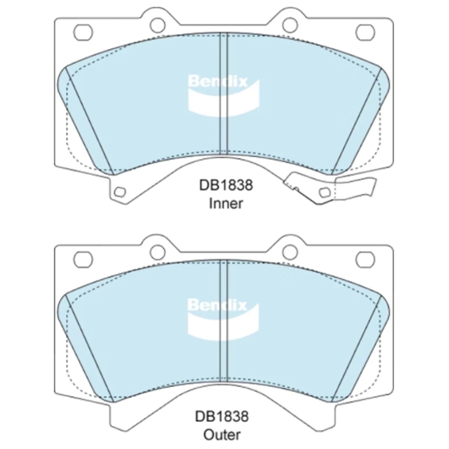 4WD Front Disc Brake Pad Set for Landcruiser URJ202 (2007–2021)
