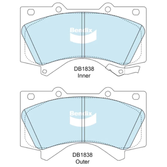 4WD Front Disc Brake Pad Set for Landcruiser URJ202 (2007–2021)