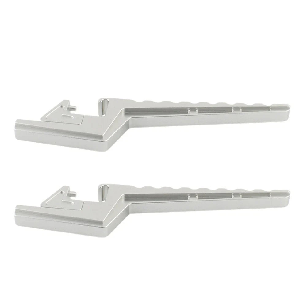 Silver Passenger Footpeg Extensions for Surron Light Bee X/S X/L1E (2020-2023)