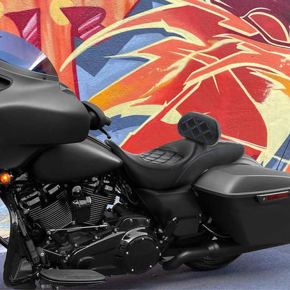Driver & Passenger Seat Pad for Harley Electra Road King Glide (2009-2023)