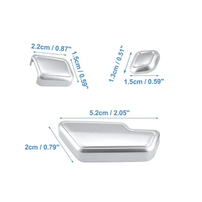 3 x Door Seat Adjust Button Switch Cover Trim Set for Mercedes Benz (2010-2015)