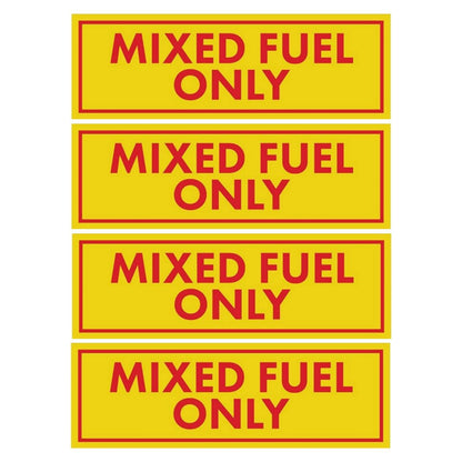 2 x 6-Inch Mixed Fuel Only Vinyl Decals for Trucks (Gasoline Oil)