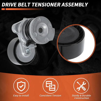 Drive Belt Tensioner with Pulley Assembly for BMW 118d 120d 318d (2004–2015)