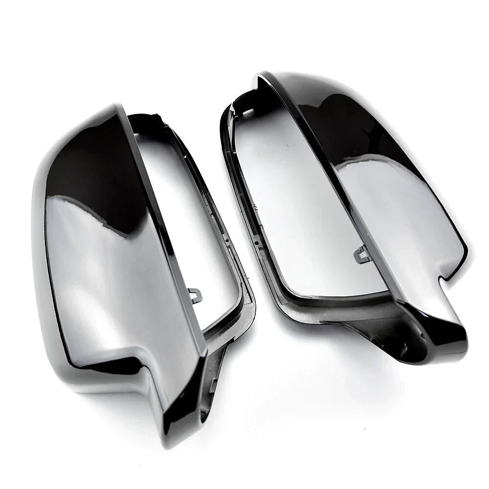 Black RearviewSide Mirror Cap Covers for Audi A4/S4 (2010-2016)