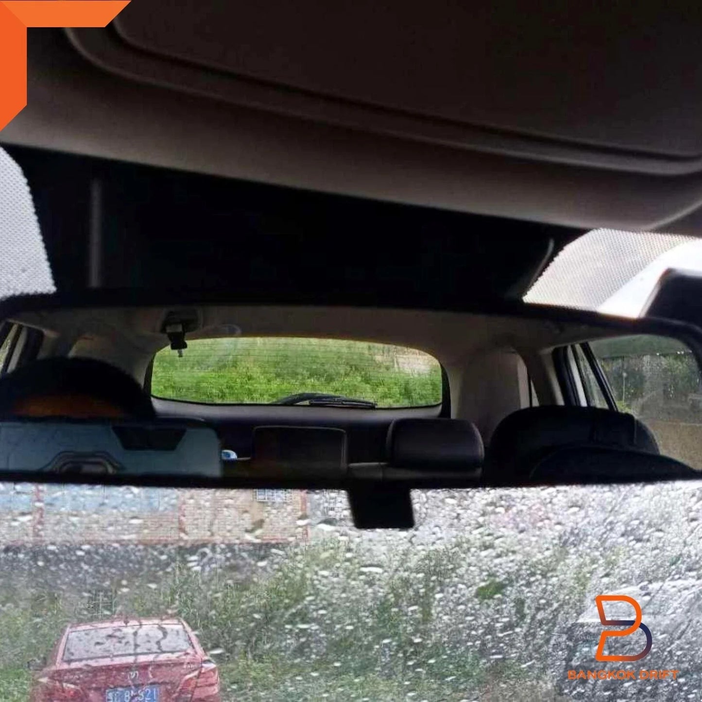 Black Interior Rear View Mirror for Nissan Navara D40 (2005-2015)