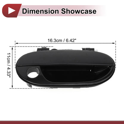 Exterior Door Handle for Hyundai Accent (2010–2017) No. 8265022000 Black ABS