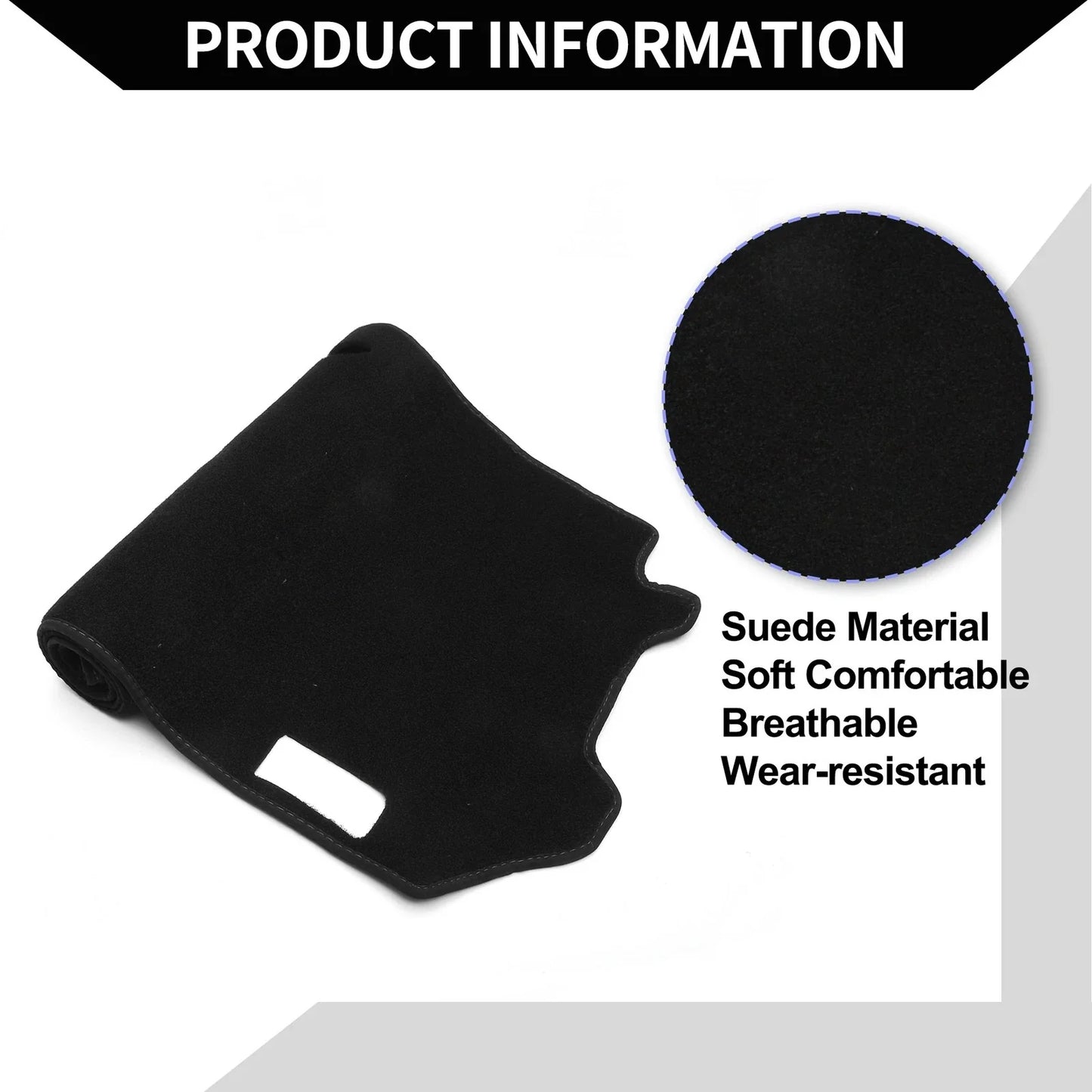 Dashboard Cover Mat for Honda Fit Shuttle GK8 2015-2022 Black Protector Set