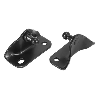 Set of 4 Black Ball Studs Mounting Brackets for Gas Struts Shocks 61x25x30mm
