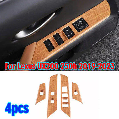 4PCS Window Lock Lift Panel Frame Trim for Lexus UX200 250h (2019–2023)