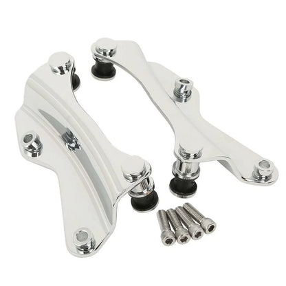 Chrome Sissy Bar Luggage Rack Docking Hardware for Harley Touring (2014-2025)