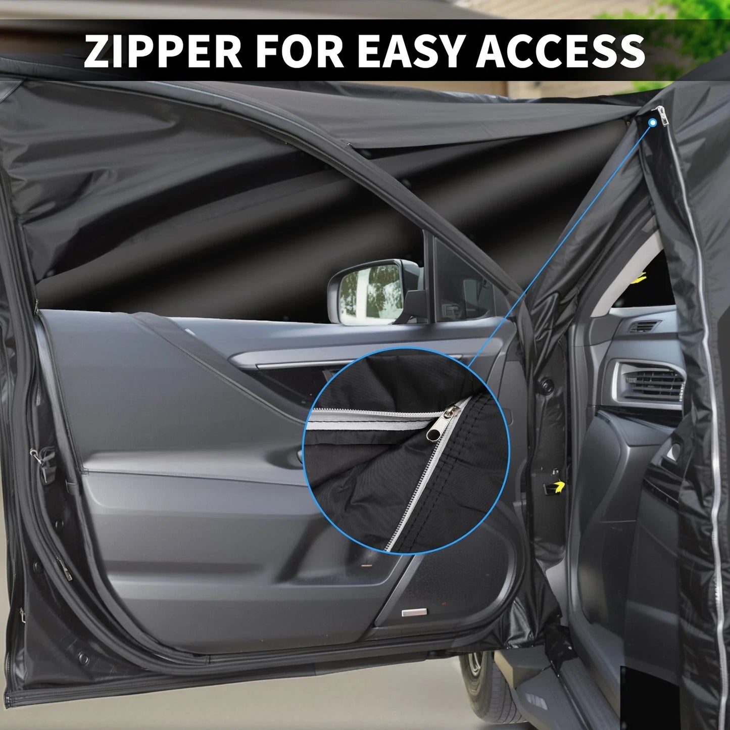 Waterproof Car Cover with Driver Door Zipper for Hyundai Tucson (2016-2023)