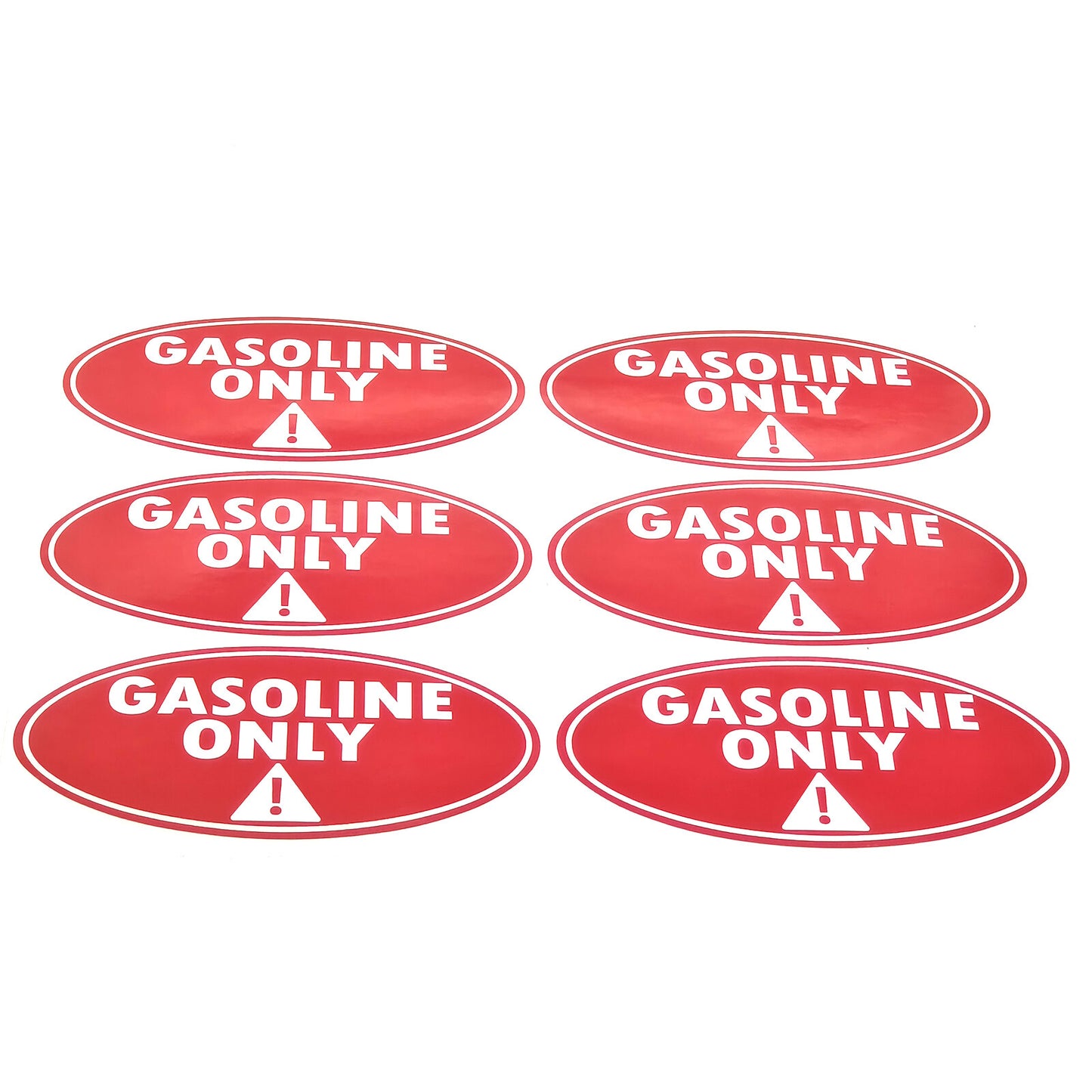 Set of 6 Fuel Only Window Decals for Car Truck