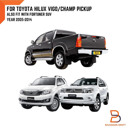 Black Rubber Front Mud Flap Splash Guard for Toyota Hilux Vigo Fortuner (05-14)