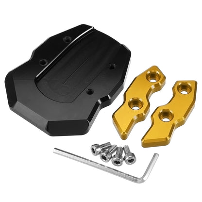 Kickstand Plate Pad for Honda Adv-160 (2022) Black Gold Tone