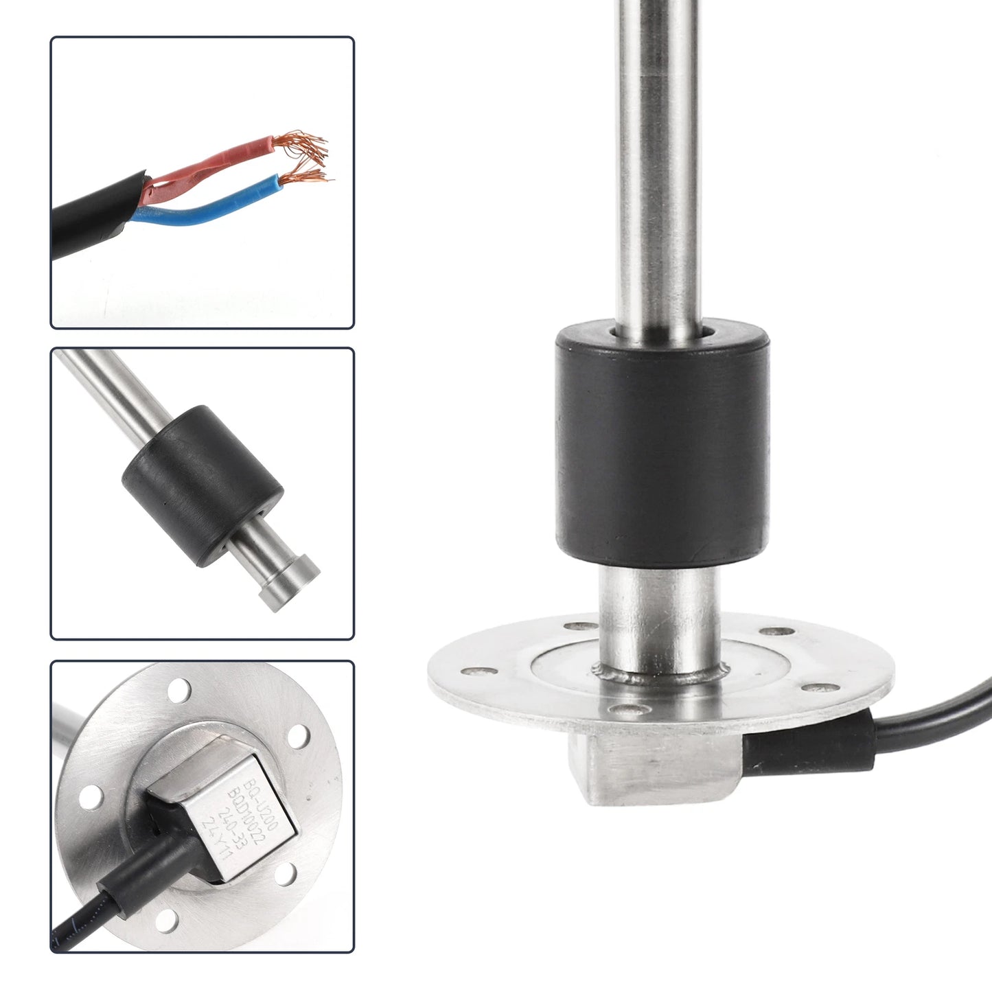Fuel Sending Unit and Gauge Kit 240-33 Ohm 200mm for Boat Truck Vehicle