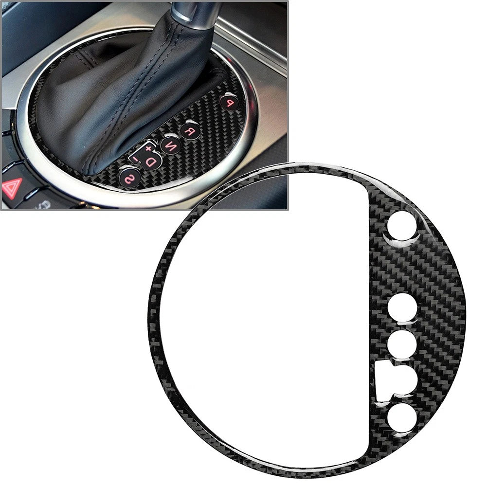 Carbon Fiber Armrest Storage Box Cover Trim for Audi A3 S3 (2013–2020)