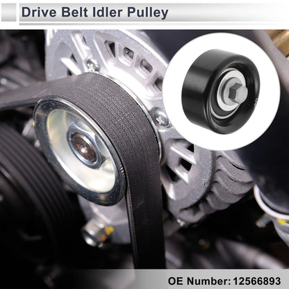 Drive Belt Idler Pulley for Cadillac STS (2008–2011) No. 12566893