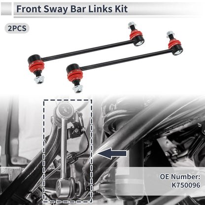 Set of 2 Front Stabilizer Bar Links for Nissan Sentra (2007–2012) No.K750096