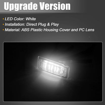 2X LED License Plate Light for Audi TT MK1 8N (1999–2006)