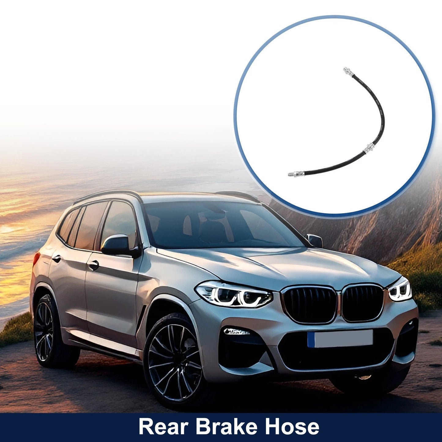 Rear Brake Hose for BMW X3 (E83) 2.0 d (2004–2007) No. 34303411444
