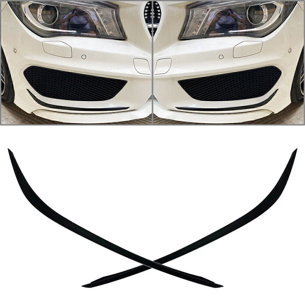 Front Bumper Lip Splitter Spoiler for Mercedes Benz CLA C117 (2013-2015)
