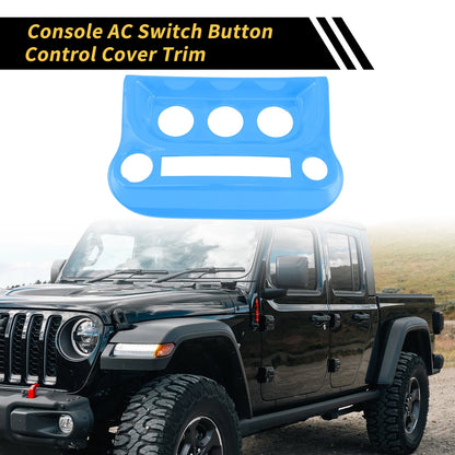 AC Switch Button Control Cover Trim for Jeep Wrangler JK JKU (2007–2018)