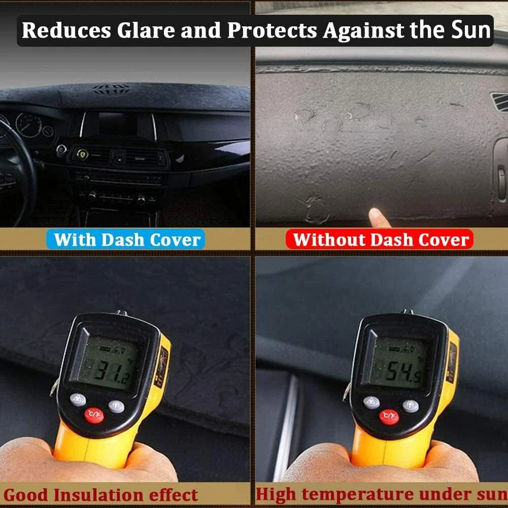 Non-Slip Dashmat for Toyota Hilux SR5 SR Workmate GUN126R 2016-2020 Black