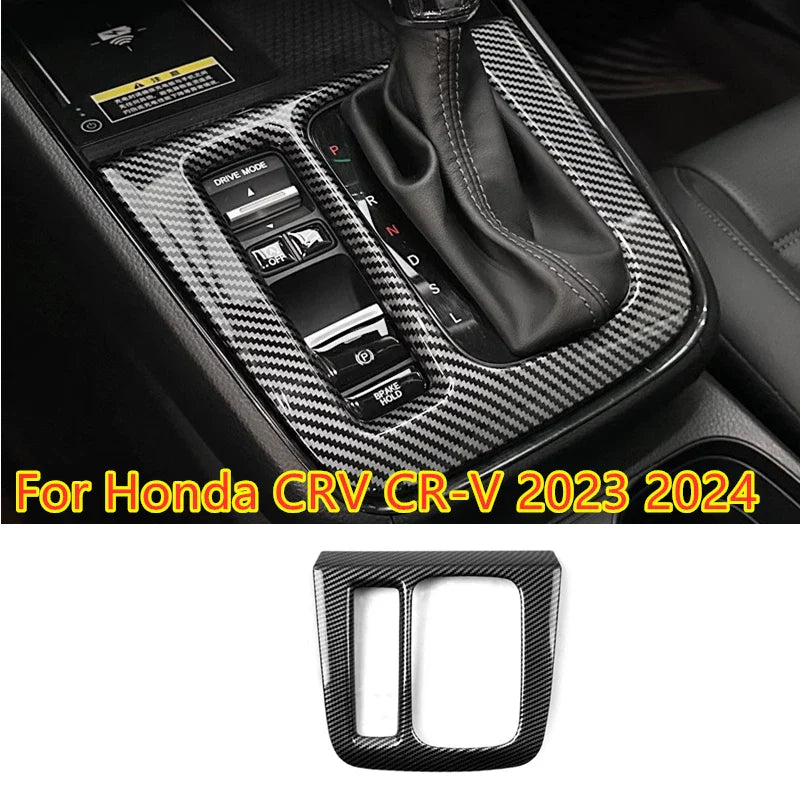Carbon Gear Shift Panel Cover Trim for Honda CR-V (2023–2024)