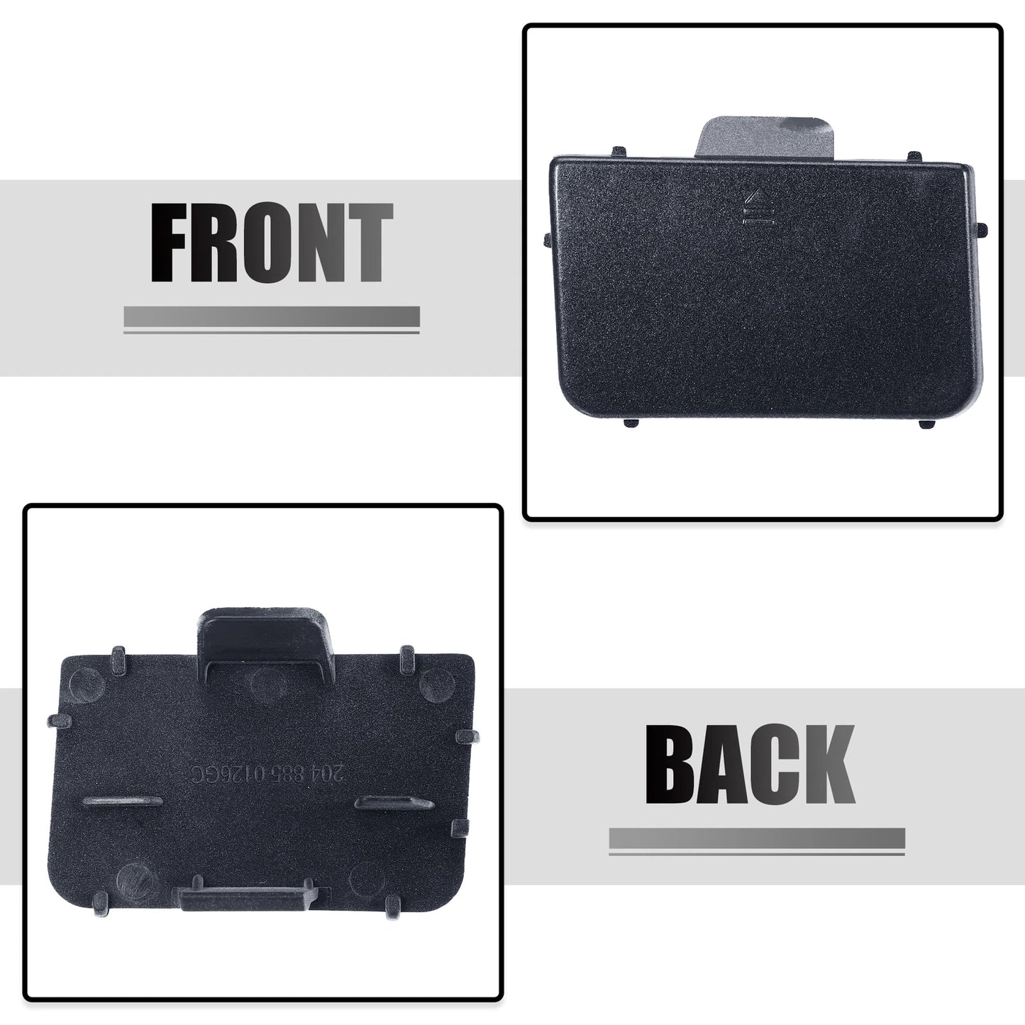 Tow Hook Eye Hole Cover for Mercedes-Benz C-Class W204 (2007–2014) Gray