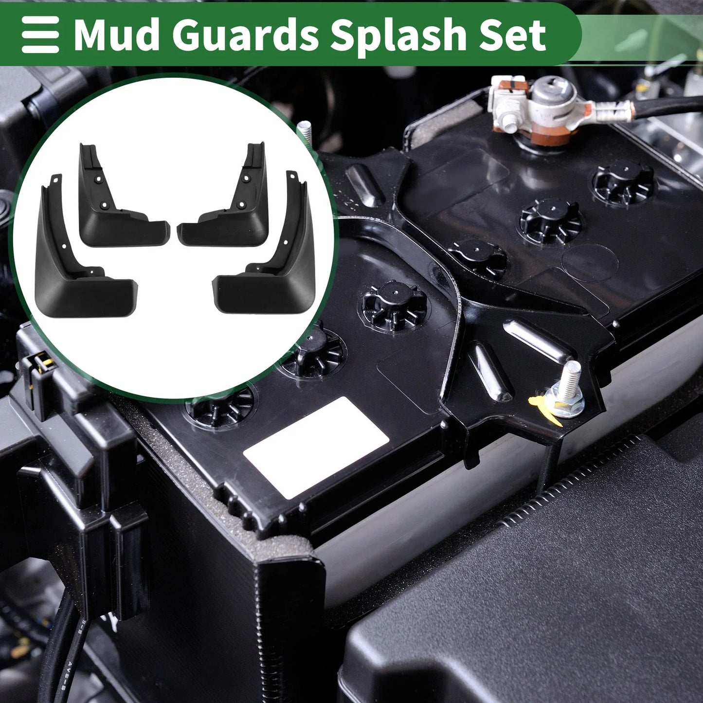 Mud Flaps Splash Guards for Chevrolet Cruze Hatchback (2017-2019)