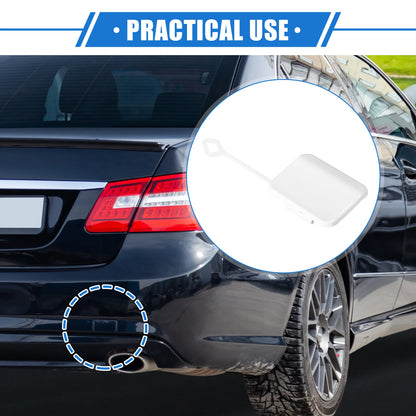 Tow Hook Eye Hole Cap for Mercedes-Benz E550 Sedan (2010–2013) White