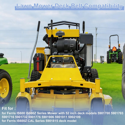 Lawn Mower Deck Belt for Ferris IS600 IS600Z (No. 5105529, 5105529FS)