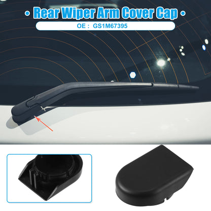 2 Pcs Wiper Arm Nut Cover Cap for Mazda 5, CX-5 (2012–2017) Black