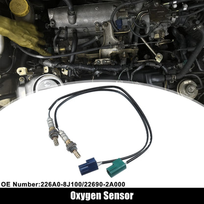 Set of 2 Upstream Downstream Oxygen Sensors for Nissan (No.226A0-8J100/22690-2A000)