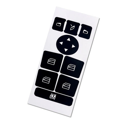 Door A/C Window Radio Button Repair Sticker for Mercedes-Benz (2007-2014)