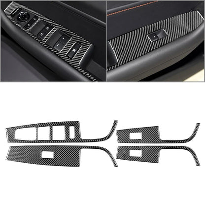 Carbon Fiber Window Lift Switch Panel Cover for Hyundai Sonata (2015-2019)