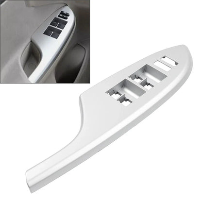 Silver Front Driver Left Window Switch Bezel Cover for Toyota Corolla (2009-2013)