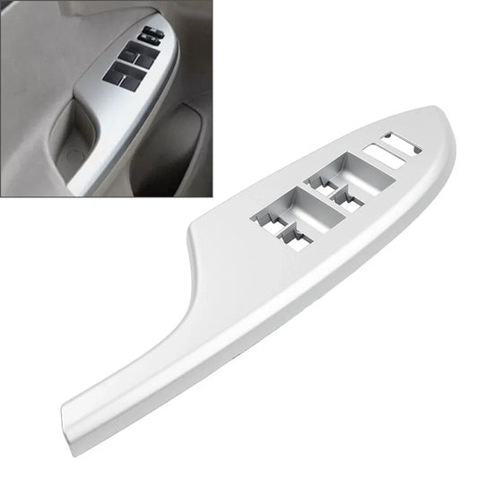 Silver Front Driver Left Window Switch Bezel Cover for Toyota Corolla (2009-2013)