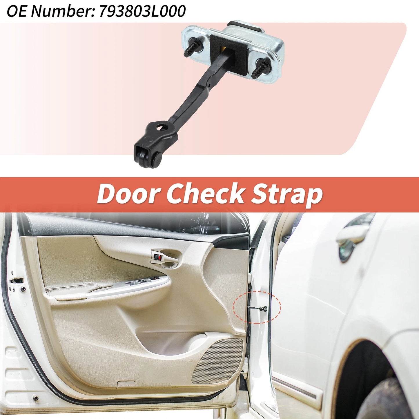 Front Left Door Check Strap No.793803L000 for Hyundai Azera (2006–2011)