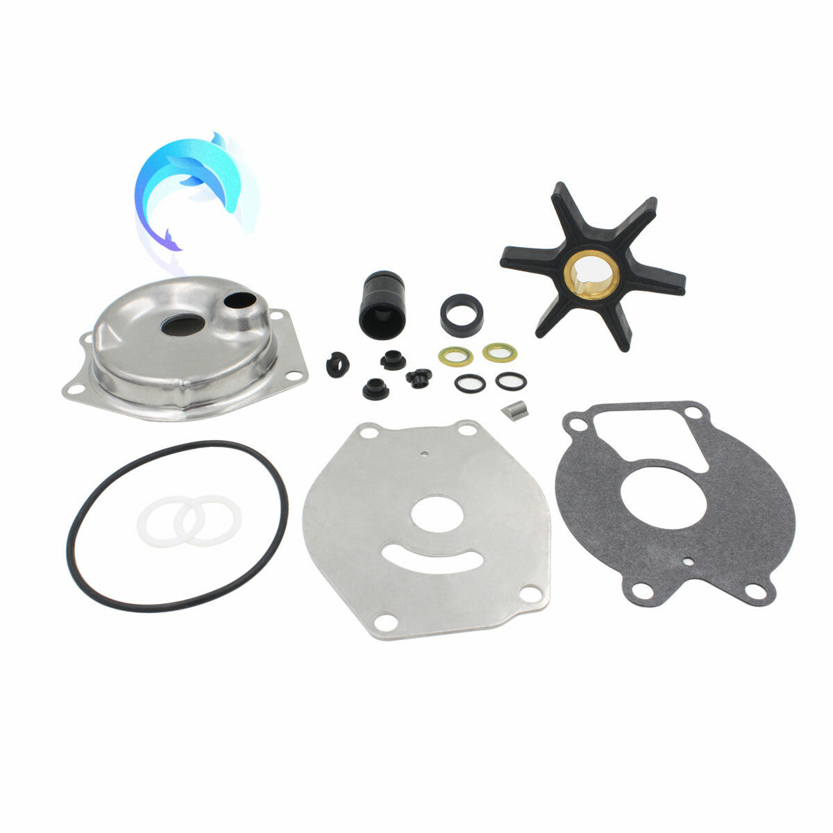Water Pump Impeller Kit for Mercury 9.9-25HP Force 25-50 (1990–2000)