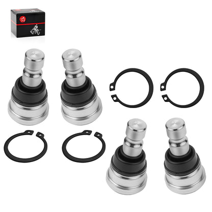 Set of 4 Upper and Lower Ball Joints for Polaris Ranger XP 1000 (2017)