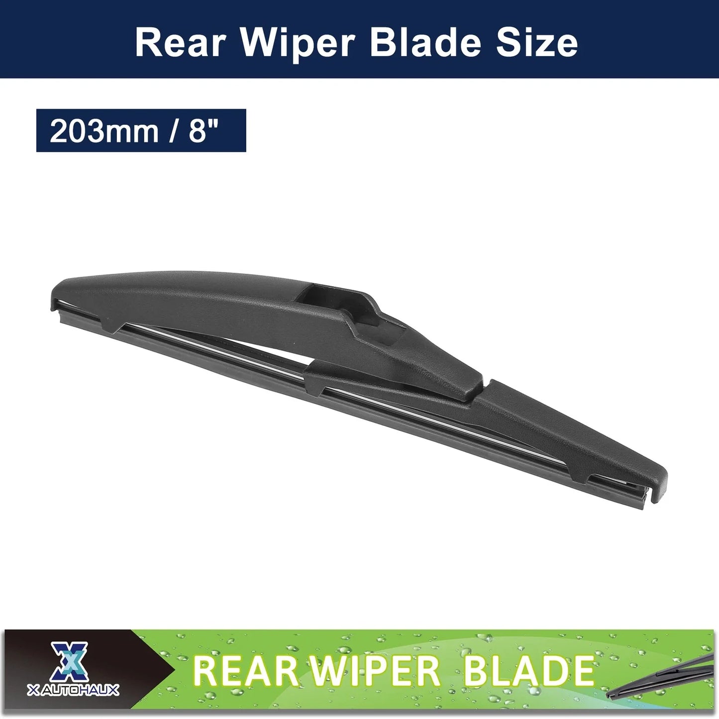 2 x Rear Windshield Wiper Blades for Lexus CT200h (2011-2017)