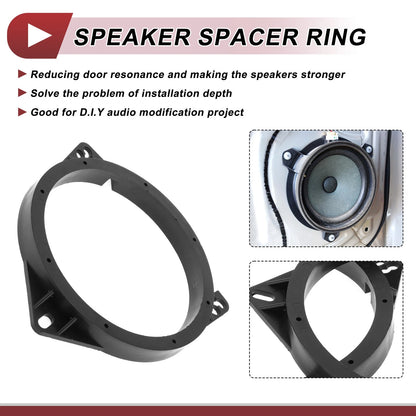 Set of 2 Speaker Spacer Rings for Nissan Murano (2003–2019) 6.5"