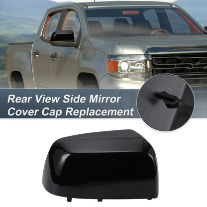 Right Side Rearview Mirror Cover Cap Gloss Black for Chevrolet Colorado & GMC