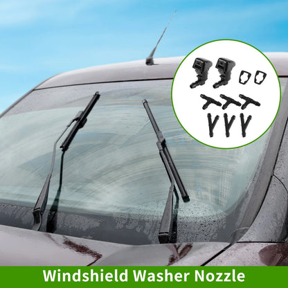 Set of 1 Windshield Washer Nozzle w/ Hose Connector for Ford (No. 8L8Z17603AA)