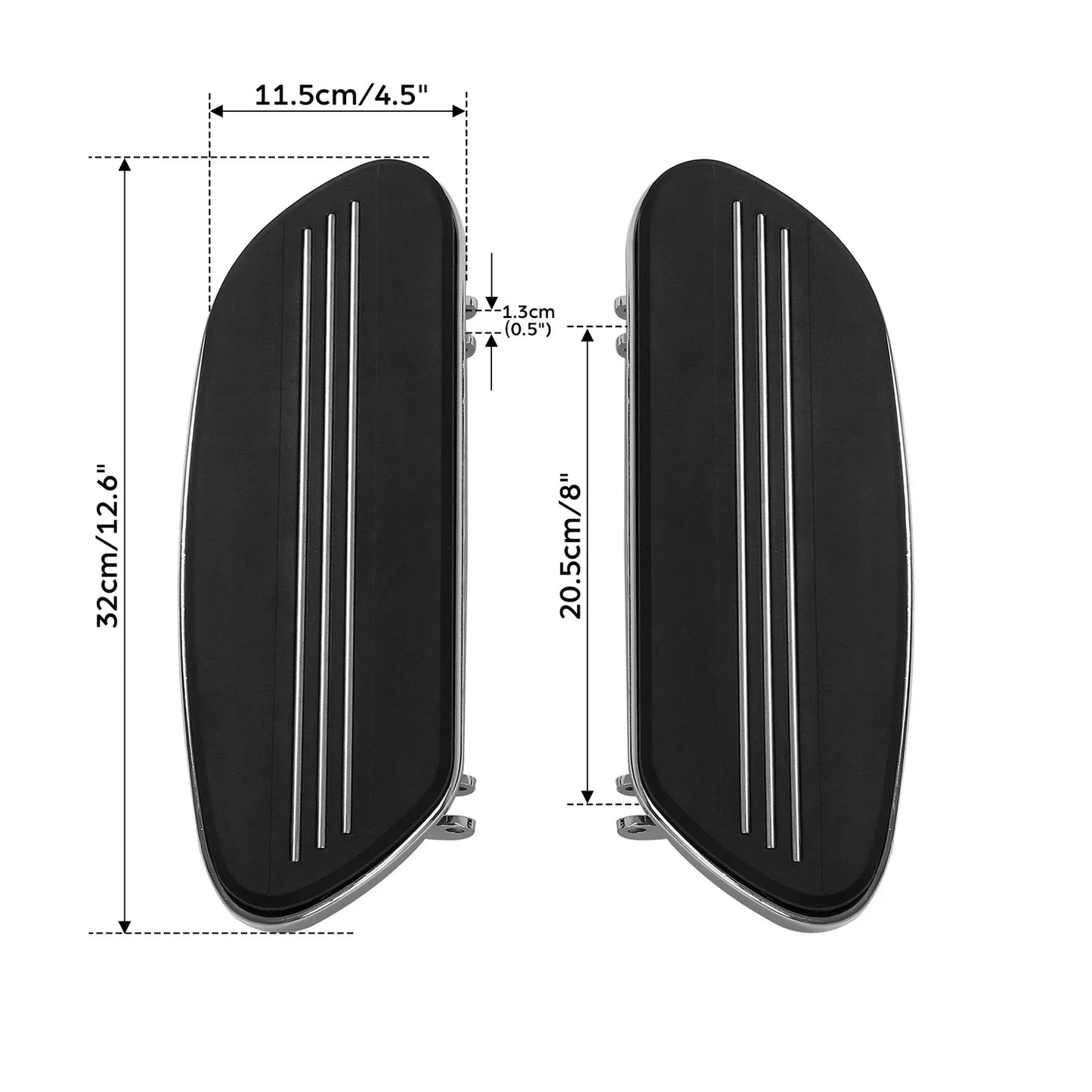 Driver & Passenger Footboards Kit for Harley Road Glide (1993-2025)