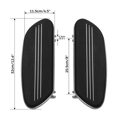 Driver & Passenger Footboards Kit for Harley Road Glide (1993-2025)