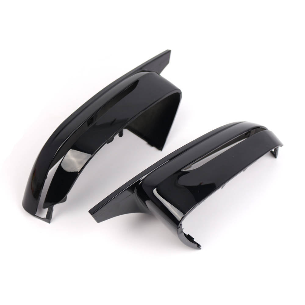 M Style Side Mirror Cover Caps for BMW 3 Series G20 G30 (2019–2023) Glossy Black