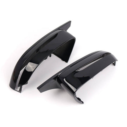 M Style Side Mirror Cover Caps for BMW 3 Series G20 G30 (2019–2023) Glossy Black